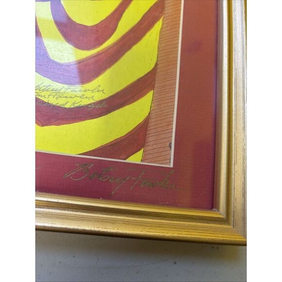 Signed Framed Betsey Fowler Zebra Safari Print: Handsome Is As Handsome Does - Picture 4 of 8
